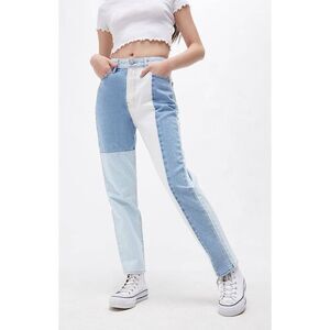 Pacsun Eco Hopper Patch Color Block Mom Jeans 26